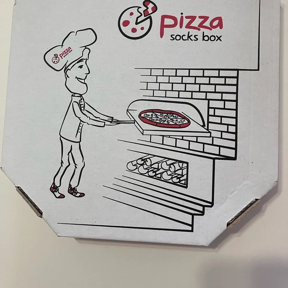 Colorful Pizza Socks Box Set